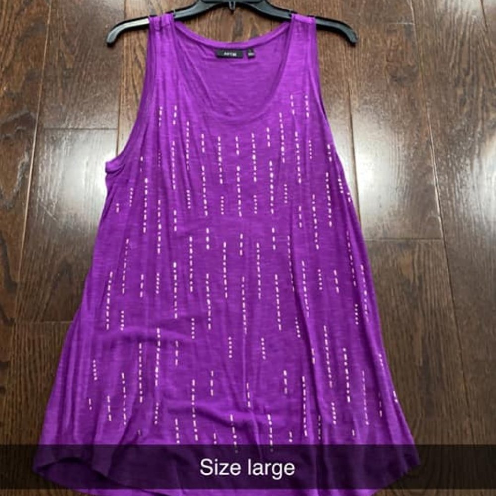 Purple Dressy Sleeveless Top